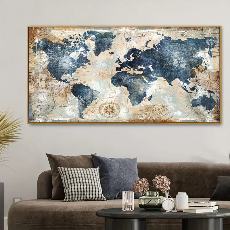 Star Map Poster - 1pc Poster su tela Arte vintage