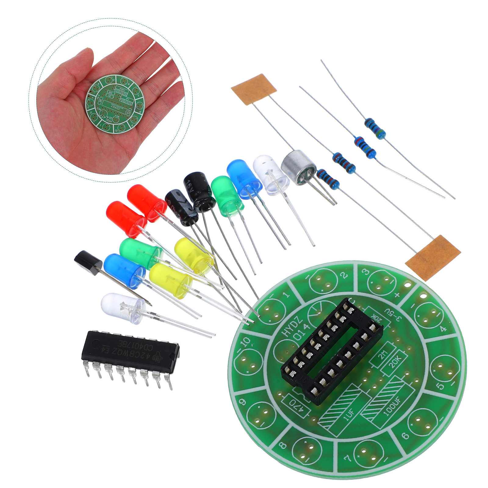 Science Experiment - 1 set di luci LED rotanti