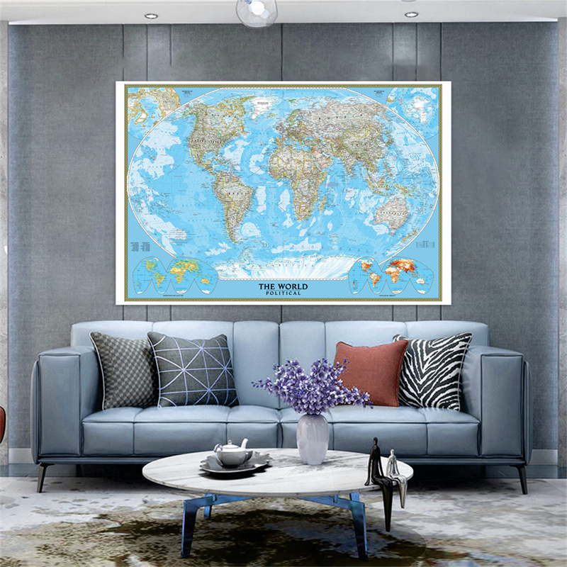 Star Map Poster - Poster Mappa del Mondo in Inglese,