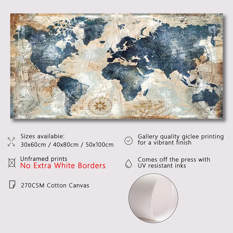 1pc Poster su tela Arte vintag - Star Map Poster recensione e prezzo