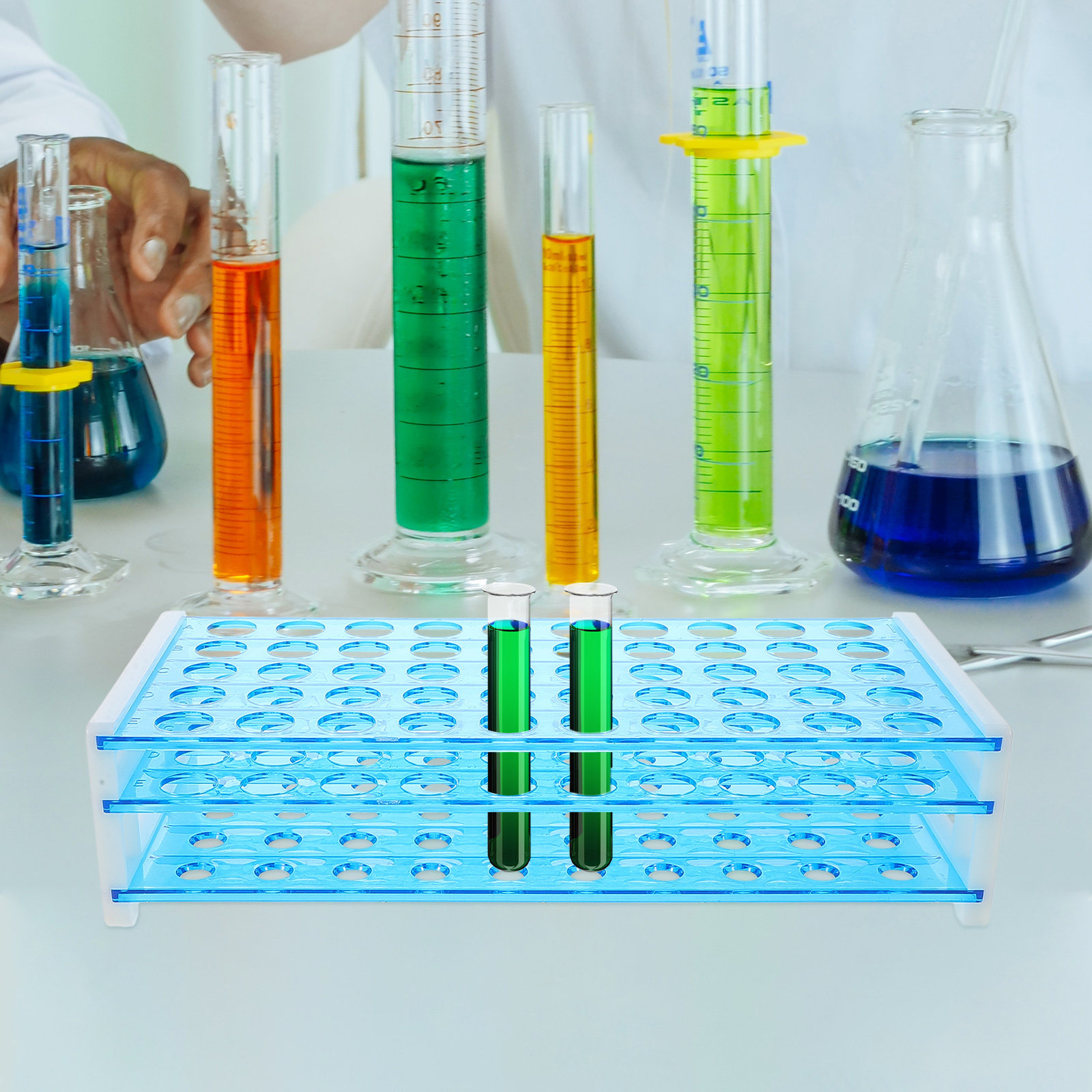 Porta provette a 50 fori, acce - Science Experiment recensione e prezzo